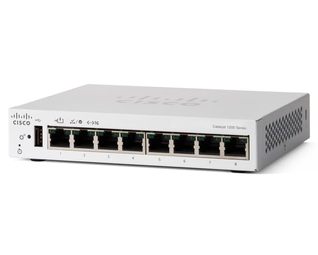 Cisco Catalyst C1200 Smart 8x1GbE 1 Port 12.95W PD Switch 
