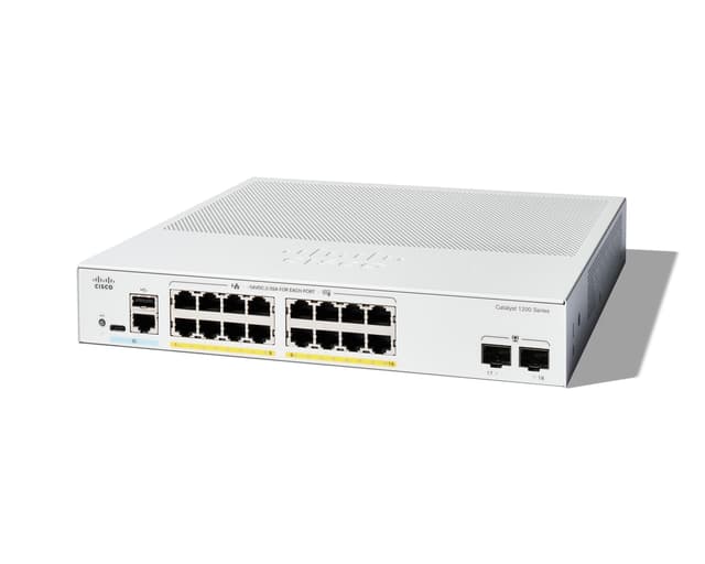 Cisco Catalyst C1200 Smart 16x1GbE 2x1GbE SFP PoE 120W Switch 