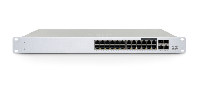 Cisco Meraki MS130-24P 24-Port Cloud Managed PoE 370W Switch (MS130-24P-HW)
