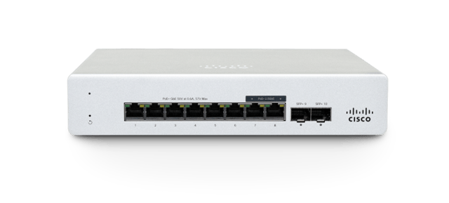 Cisco Meraki MS130-8P 8-Port Cloud Managed PoE 120W Switch