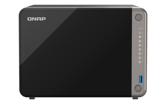 QNAP TS-AI642-8G NAS- & lagringsservrar Tower Arm Cortex-A76 8 GB Svart (TS-AI642-8G)