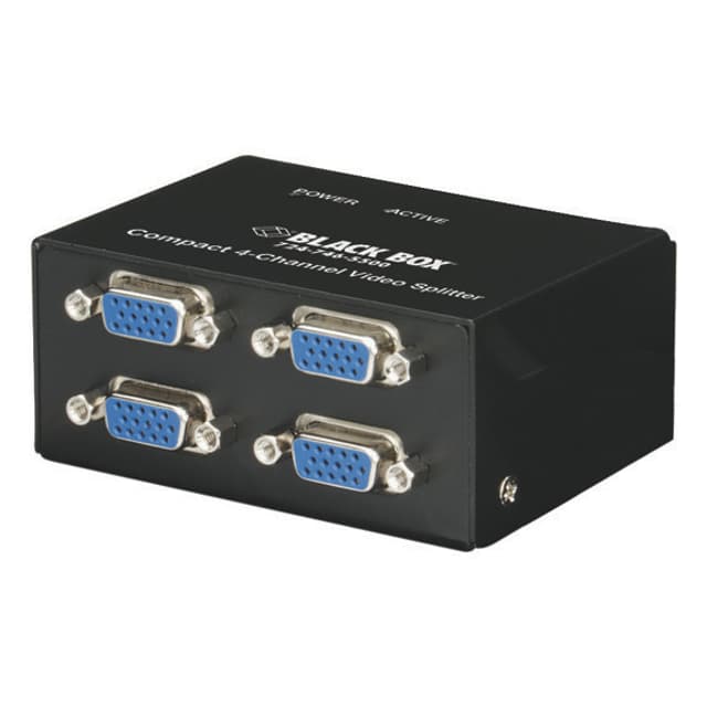 Black Box Compact VGA Video Splitter - 4-Port (AC1056A-4)