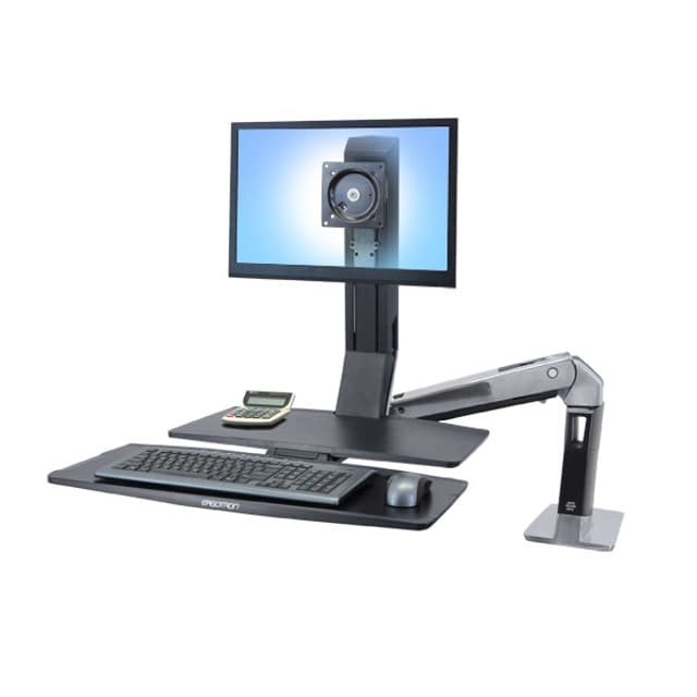 Ergotron WorkFit-A Single LD with Worksurface+ (24-317-026)
