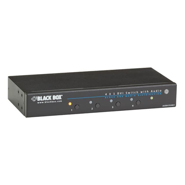 Black Box 4 x 1 DVI Switch with Audio (AVSW-DVI4X1)