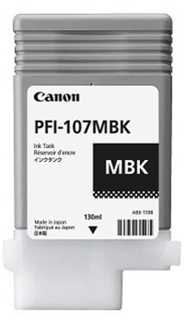 Canon Blæk Matt Sort PFI-107MBK 