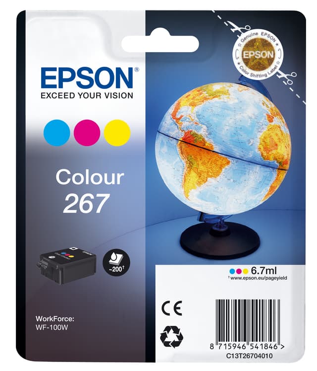 Epson Blæk Farve 267 - WF-100W 