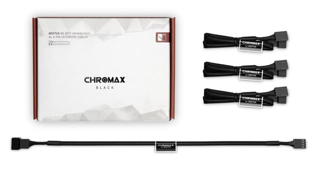 Noctua Na-sec1 Chromax Ext Cable 4X4-Pin 30cm Black (NA-SEC1.black)