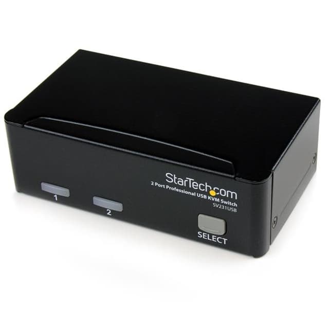 Startech 2 Port Professional USB KVM Switch Kit with Cables (SV231USBGB)
