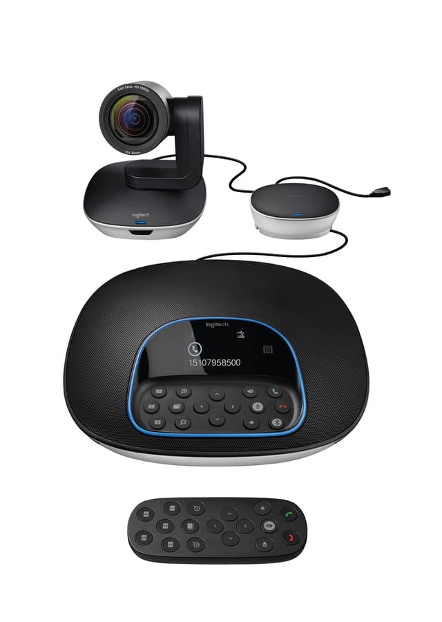 Logitech Group konferenskamera + 2 mikrofoner 