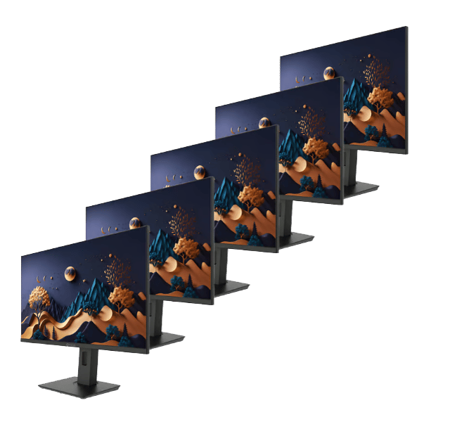 Voxicon D32QOEF  Ergonomic 5 Pcs Skærm 31.5" 2560 x 1440pixels IPS 16:9 60Hz