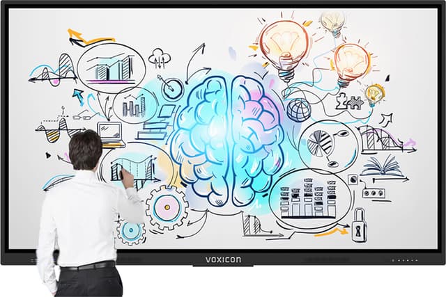 Voxicon Digital Whiteboard W75U4PAP UHD Svart