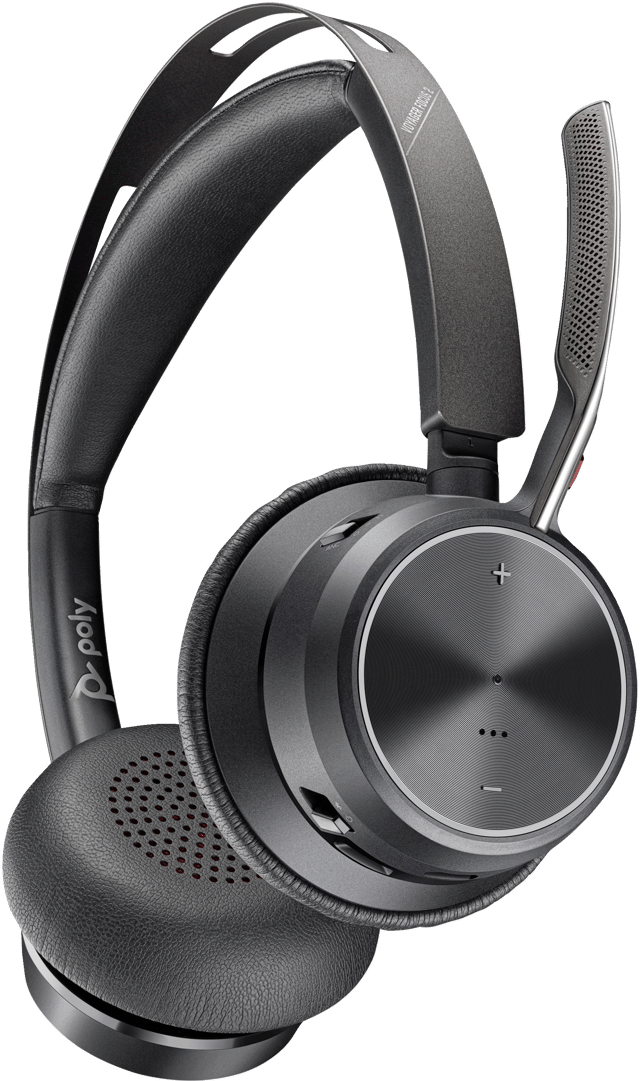 HP Poly Voyager Focus 2 Stereo USB-A, USB-C UC Musta