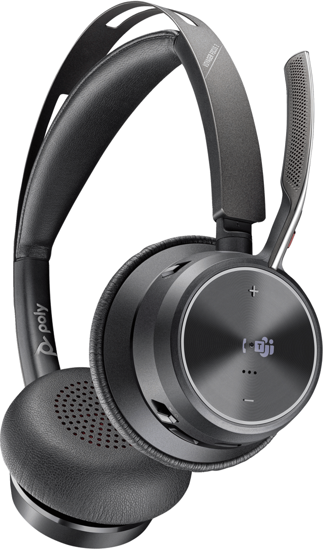 HP Poly Voyager Focus 2 Stereo USB-A, USB-C Microsoft Teams Musta