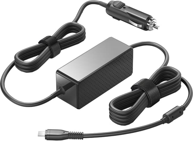 Cirafon Universal USB-C Billaddare 100W 2.55m Grå, Svart