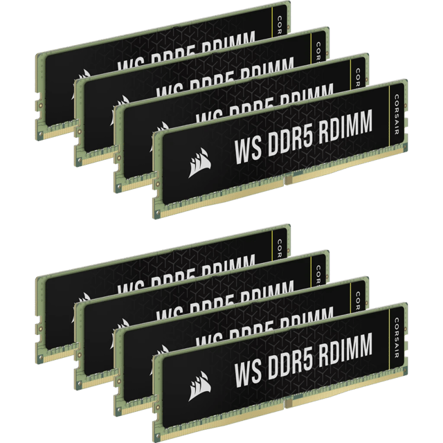 Corsair CMA128GX5M8B5600C40 RAM-minnen 128 GB 8 x 16 GB DDR5 4800 MHz ECC 4800, 5600MHz DDR5 288-pin DIMM (CMA128GX5M8B5600C40)