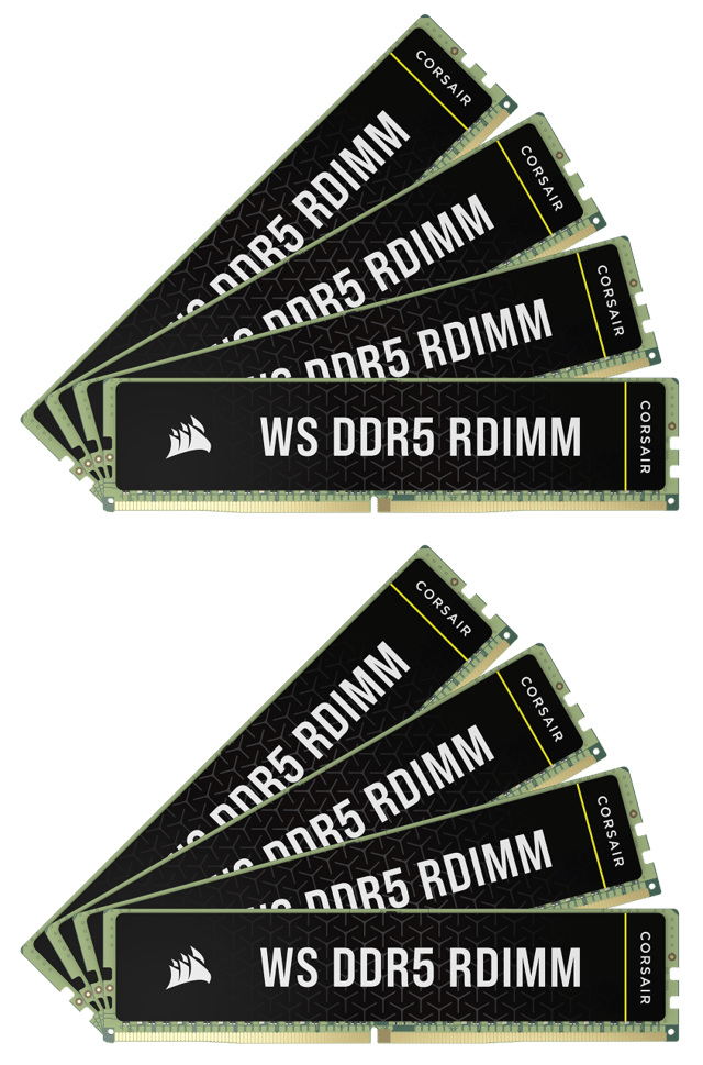 Corsair WS DDR5 ECC RDIMM XMP 5600MT/s DDR5 288-pin DIMM (CMA128GX5M8B5600C40)