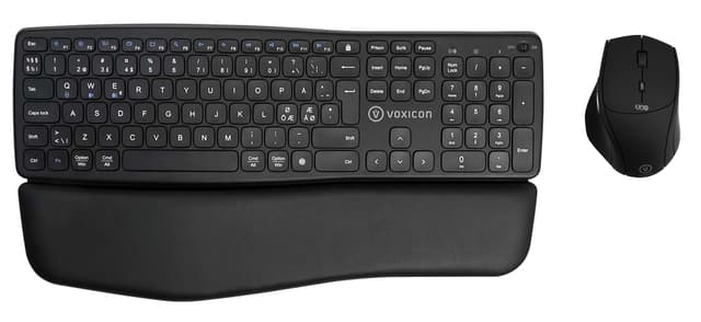 Voxicon Wireless Ergokeyboard E365 Black Bt+2.4 + M360wl (DK-BTE365WLB-DM-360WL)