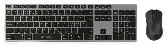 Voxicon Bt Keyboard 290 Black + Office Mouse Gr1000 Nordisk