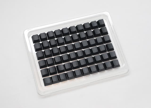 Ducky Blank 132 Keycap Set Cherry Profile Pbt Black 