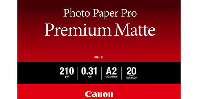 Canon Papper Photo Pro Premium PM-101 A2 210g 20 Ark (97004406)