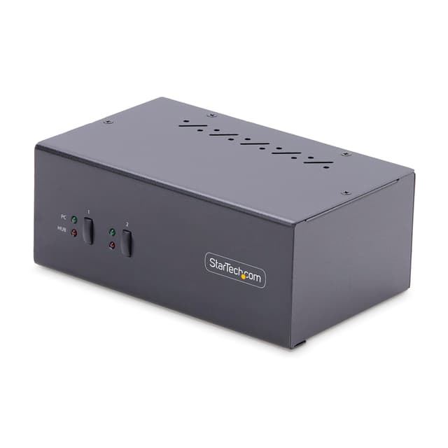 Startech 2-portars Dual-Display Displayport KVM-switch 4K med USB & Audio (P2DD46A2-KVM-SWITCH)