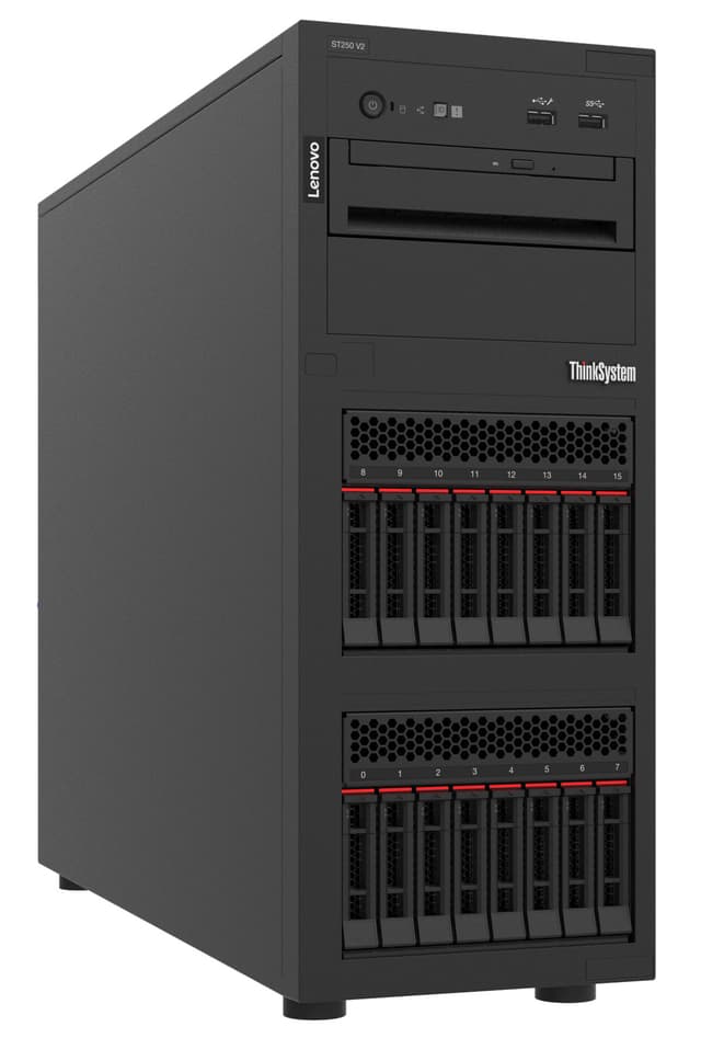 ThinkSystem ST250 V3 servrar Tower Intel Xeon E E-2436 2,9 GHz DDR5-SDRAM 800 W (7DCEA02WEA)