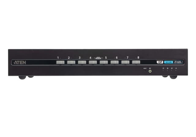 Aten 8-portars USB DisplayPort Dual Display säker KVM-switch (PSD PP v4.0-kompatibel) (CS1148DP4-AT-G)