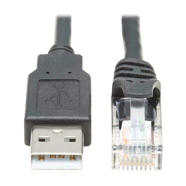 Eaton Cisco Compatible USB-A to RJ45 Rollover Console Cable 1.8M RJ-45 USB-A 2.0 (U009-006-RJ45-X)