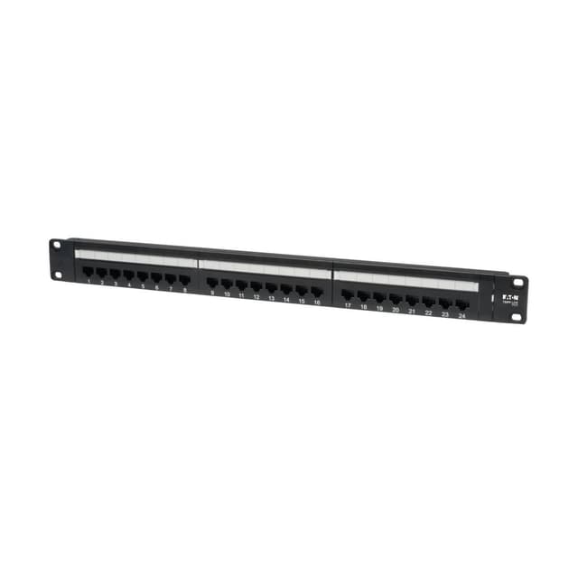 Eaton 24-Port 1U 19" Patch Panel Cat6 Svart Cat 6, Cat 6A, Cat 6e 1U (N252-024)
