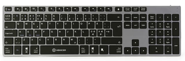 Voxicon 290 Trådløst Tastatur – Bluetooth til PC/Mac Trådløs Nordisk