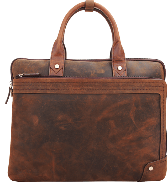 Cirafon Leather Indiana Taske 15.6" Ægte læder Brun