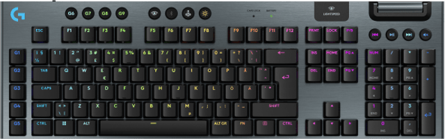 Logitech G915 X LIGHTSPEED Tactile Trådbunden och trådlös Logitech GL Tactile Nordisk