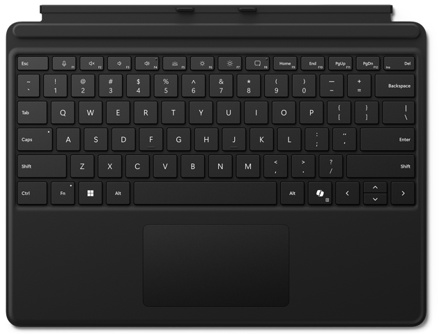 Microsoft Type Cover Microsoft Surface Pro 10, Microsoft Surface Pro 8, Microsoft Surface Pro 9, Microsoft Surface Pro X Zwart