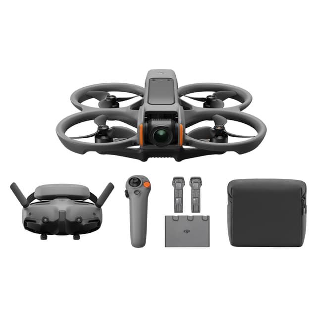 DJI Avata 2 Fly More Combo (3 Batteries) 4 rotorer Quadcopter 12 MP 3840 x 2880 pixlar 2150 mAh Svart (CP.FP.00000151.05)