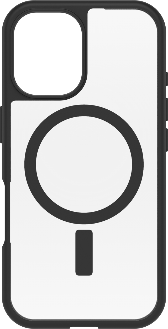 Otterbox React Magsafe iPhone 16 Gjennomsiktig, Svart