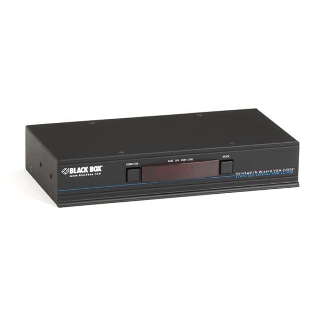 Black Box KVM Switch - VGA Audio USB 2.0 4-Port (KV3004A)