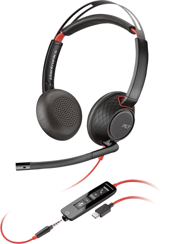 HP Poly Blackwire 5220 Stereo USB-C Microsoft Teams Musta