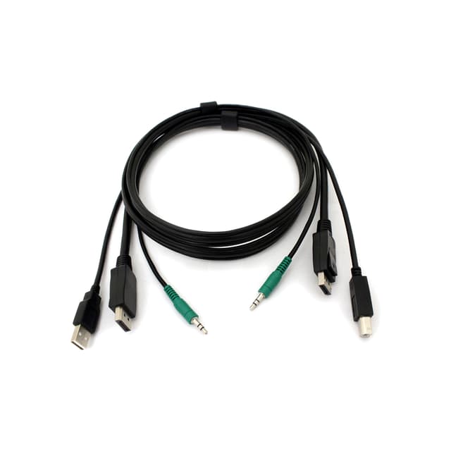 Black Box Secure KVM Cable Kit - DP USB Audio 1.8m (SKVMCBL-DP-06)
