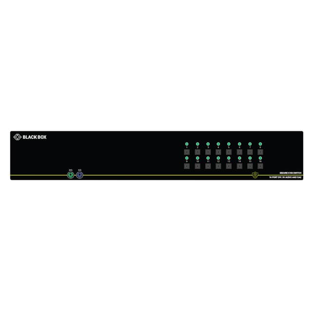 Black Box NIAP 3.0 Secure KVM Switch - DVI-I USB CAC 16-port (SS16P-SH-DVI-UCAC)