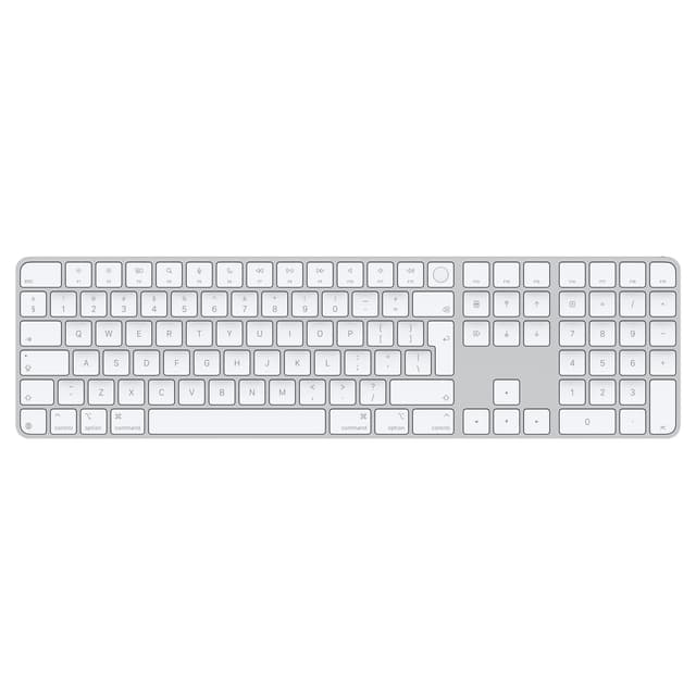 Magical Keyboard W/Touch ID & Num Silicon Trådbunden och trådlös Engelsk (MXK73Z/A)