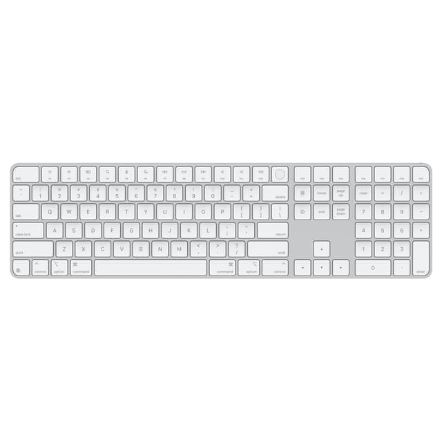 Magic tangentbord Universal USB + Bluetooth QWERTY Engelska (USA) Vit Trådbunden och trådlös Engelska (USA) (MXK73LB/A)