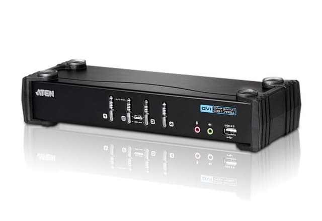 Aten Cubiq CS1764A 4-port KVM Switch (CS1764A-AT-G)