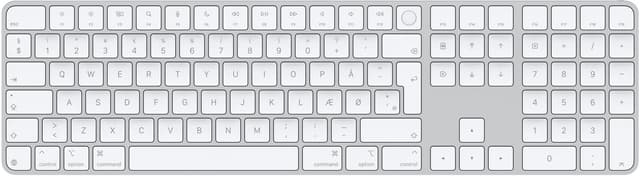Apple Magic Keyboard Touch ID Apple Silicon numerisk USB-C (2024) Kabel & Trådlös Svenska, Finska