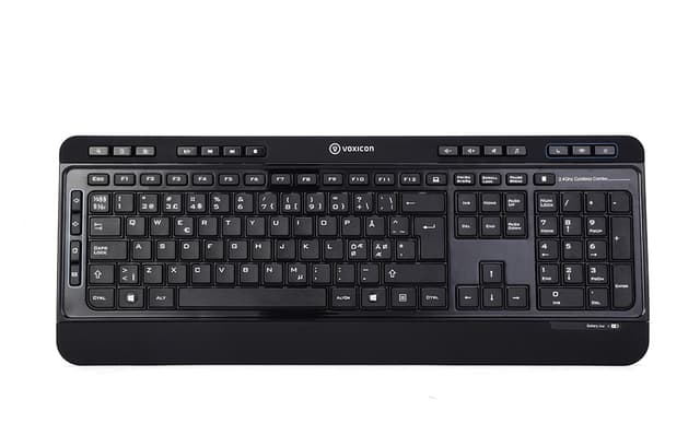 Voxicon Office 290W Tangentbord Trådlös Nordisk (DK-290WL-B)