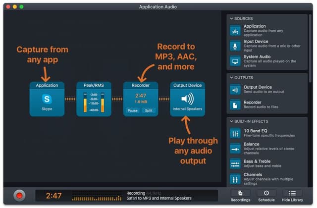 Rogue Amoeba Audio Hijack License Single User (RAAHSU)