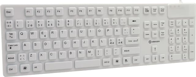 Voxicon DK-S60W-W IP68 Tangentbord Kabel Nordisk (DK-S60W-W)