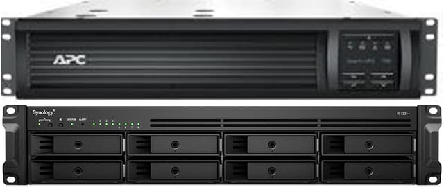 Synology Rackstation RS1221+ 8-bay NAS & APC SMT750RMI2UC Smart-UPS Bundle (5020028688)