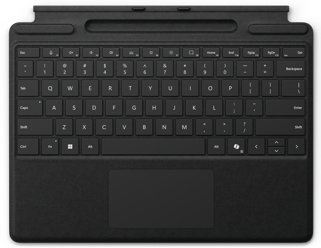Microsoft Surface Pro 10/11 Type Cover Nederlands, Pools Zwart