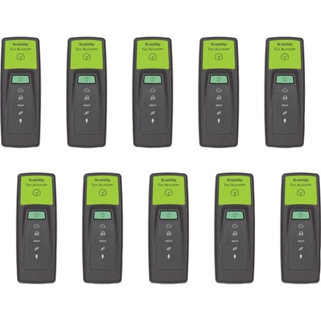Netally Test Accessory (10 PK) f/ AirCheck-G2 Testverktyg för PoE Svart, Grön (TEST-ACC-10PK)