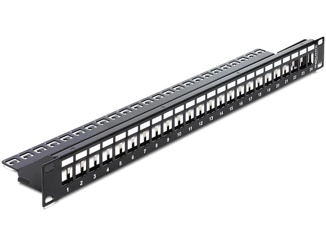 Delock Patchpanel Svart 1U (43277)